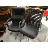 TWO OFFICE CHAIRS