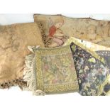 ASSORTED 19TH CENTURY FABRIC WALL HANGINGS