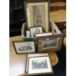 WELSH TOPOGRAPHICAL FRAMED ENGRAVINGS OF NEATH & SWANSEA