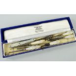 ASSORTED LADIES VANITY INSTRUMENTS with mother-of-pearl handles to include button hooks, nail-file