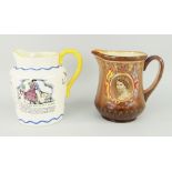 ROYAL DOULTON 'SEA SHANTY' JUG with printed verse and panels, together with Royal Doulton Queen