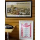 FRAMED DECORATIVE PROGRAMME commemorating the 80th Birthday of the Queen Mother at a performance