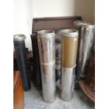 SIX METAL CHIMNEY FLUES