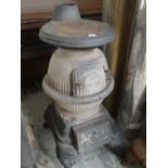 ANTIQUE AMERICAN CAST IRON STOVE MARKED 'PITTSBURGH'
