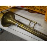 VINTAGE BRASS 'WALLOW' TROMBONE