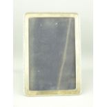 SILVER PHOTO FRAME - oblong with dart edging to the frame, photo space 18 x 12cms, Birmingham 1919