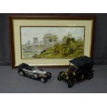 TWO 1991 FRANKLIN MINT DETAILED MODELS OF VINTAGE MOTOR CARS and HOWARD MITCHELL limited edition