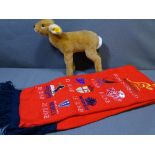 STEIFF FAWN and a British Lion's 2013 commemorative scarf