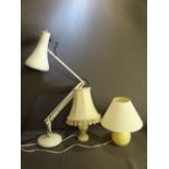 VINTAGE ANGLE-POISE LAMP & TWO OTHERS