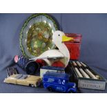 MIXED COLLECTABLES including diecast vehicles, old post box money box ETC