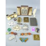 MIXED QUANTITY OF VINTAGE JEWELLERY & OTHER COLLECTABLES