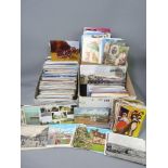 VINTAGE & LATER POSTCARDS - a large collection including war related postcards