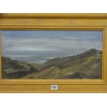 MARTIN McCOY oil on canvas - Spanish scene titled 'Aluijavas II', 24 x 49cms