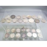 BRITISH CROWNS - approximately twenty-five Victorian and other British silver crowns, 25ozs