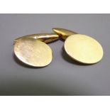 PAIR OF 18CT GOLD GENT'S CUFFLINKS, 14.5grms