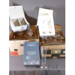 WATERFORD MARQUIS - four Pilsner glass box sets, 'Grey Goose Le Grand Fizz' pair of boxed wine