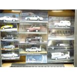 DIECAST MODEL VEHICLES - approximately 14 cased 007 James Bond film related