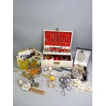 VINTAGE & LATER COSTUME JEWELLERY, a good quantity