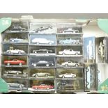 DIECAST MODEL VEHICLES - approximately 22 cased 007 James Bond film related vehicles