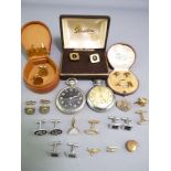 ELGIN INTERNATIONAL MILITARY ISSUE POCKET WATCH, broad arrow mark No A88475, a selection of gent's