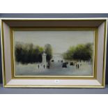 ANTHONY KLITZ oil on canvas - 'The Mall', signed, 34 x 60cms