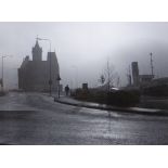 DAVID BROOK photograph - entitled 'Cardiff Bay in Fog', signed and dated 1999, 29 x 39cms