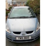 PRIVATE NUMBER PLATE - YWS 800 - ON COLT, MITSUBISHI CZ2 AMT, 5 door hatchback, petrol, blue,