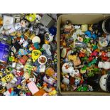COLLECTABLE COMMERCIAL MINIATURE TOYS including Snoopy, Tetley, Toy Story and many similar