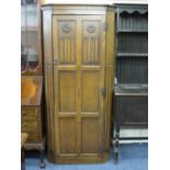 POLISHED SINGLE DOOR HALL ROBE