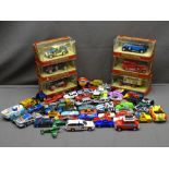 MATCHBOX MODELS OF YESTERYEAR in bubble packs and a quantity of loose diecast vehicles