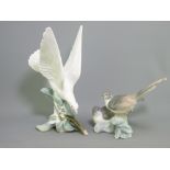 LLADRO - two bird related ornaments