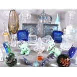 GLASS PAPERWEIGHTS, Sylvac dogs ETC