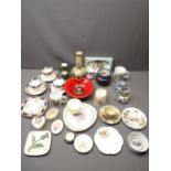 MOORCROFT POTTERY TRINKET BOXES, Mason's ironstone jugs, Shelley china and other commemoratives ETC