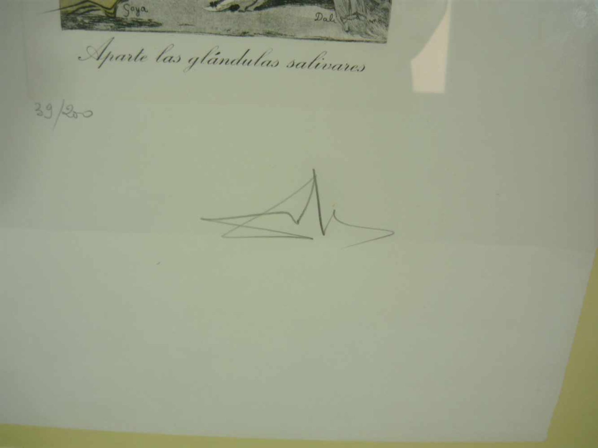 Salvador Dali (*1904, Figueres, Katalonien - 1989 ebd.). "Aparte las glándulas salivares". Aus der - Image 2 of 2
