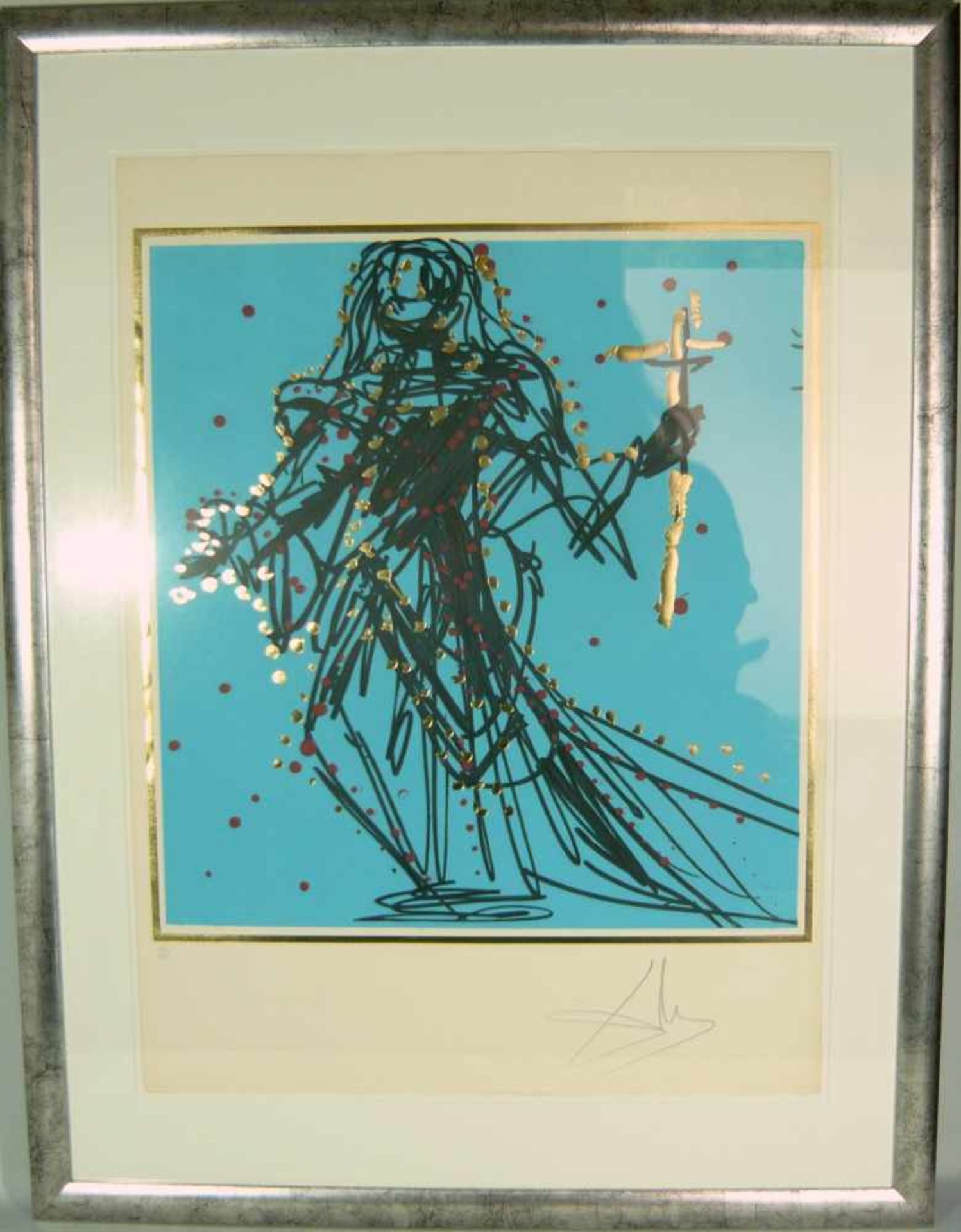 Salvador Dali (*1904, Figueres, Katalonien - 1989 ebd.). Apostel Judas "Excalibur". Aus der Reihe "