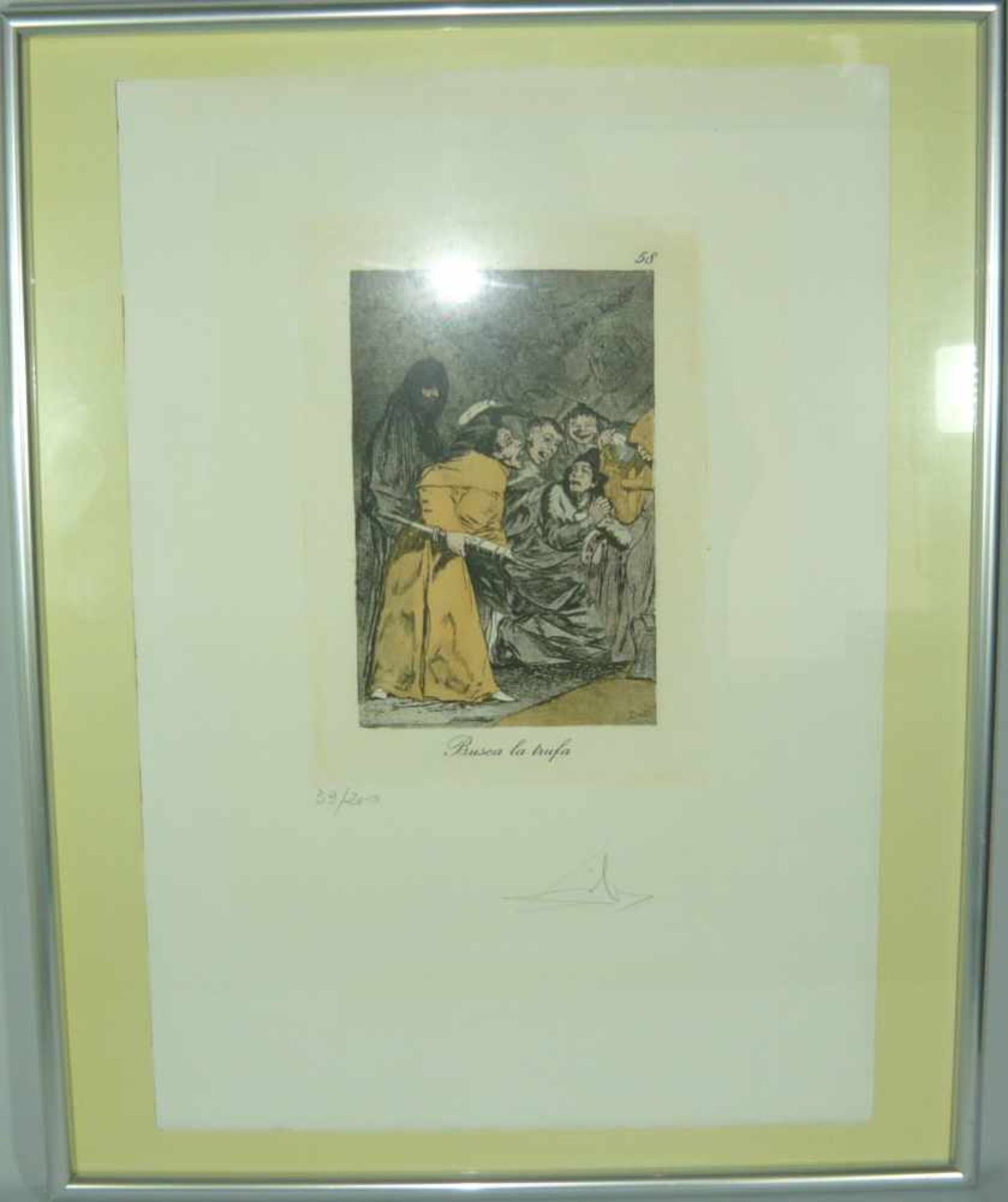 Salvador Dali (*1904, Figueres, Katalonien - 1989 ebd.). "Busca la trufa" . Aus der Serie "Les