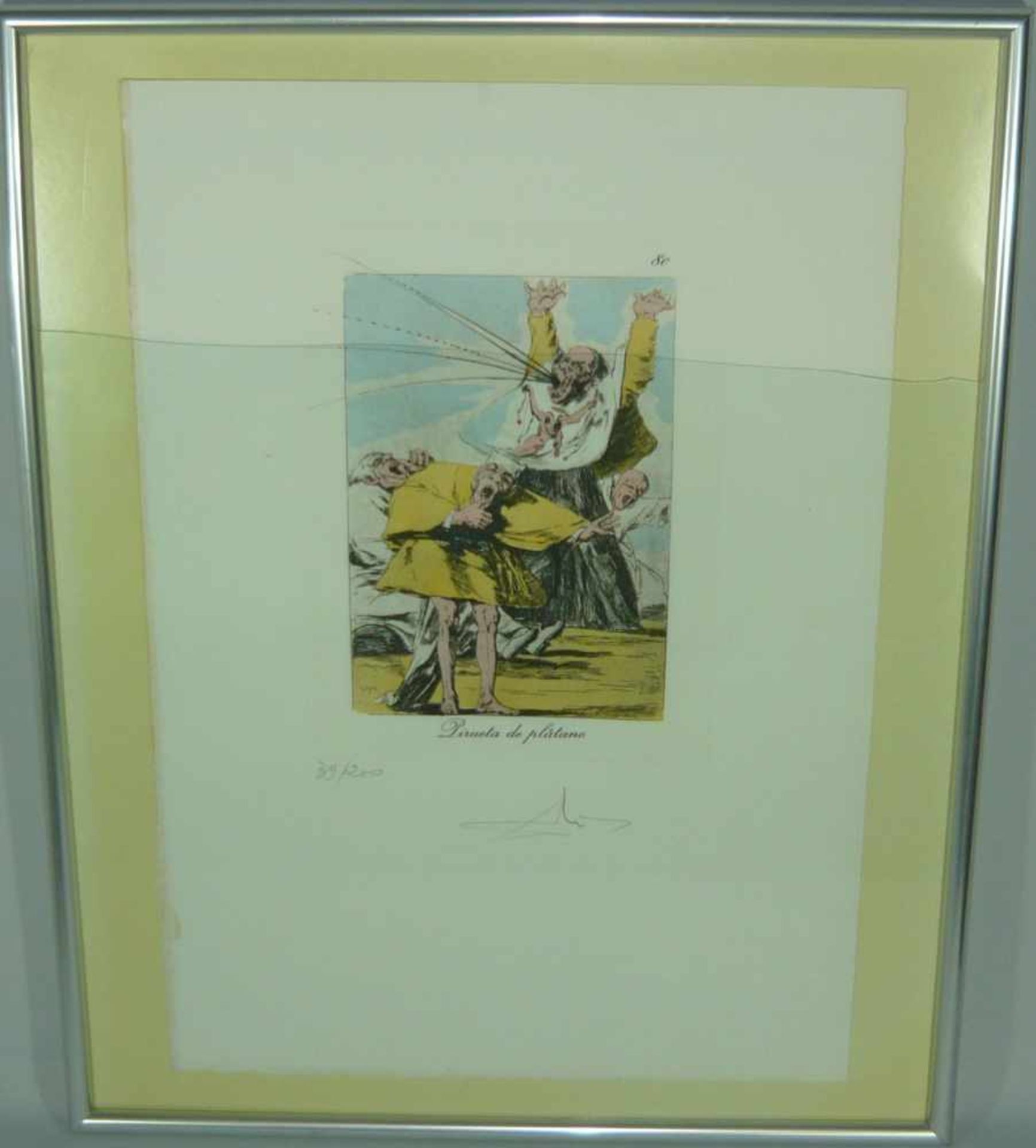 Salvador Dali (*1904, Figueres, Katalonien - 1989 ebd.). "Pirueta de plátano". Aus der Serie "Les