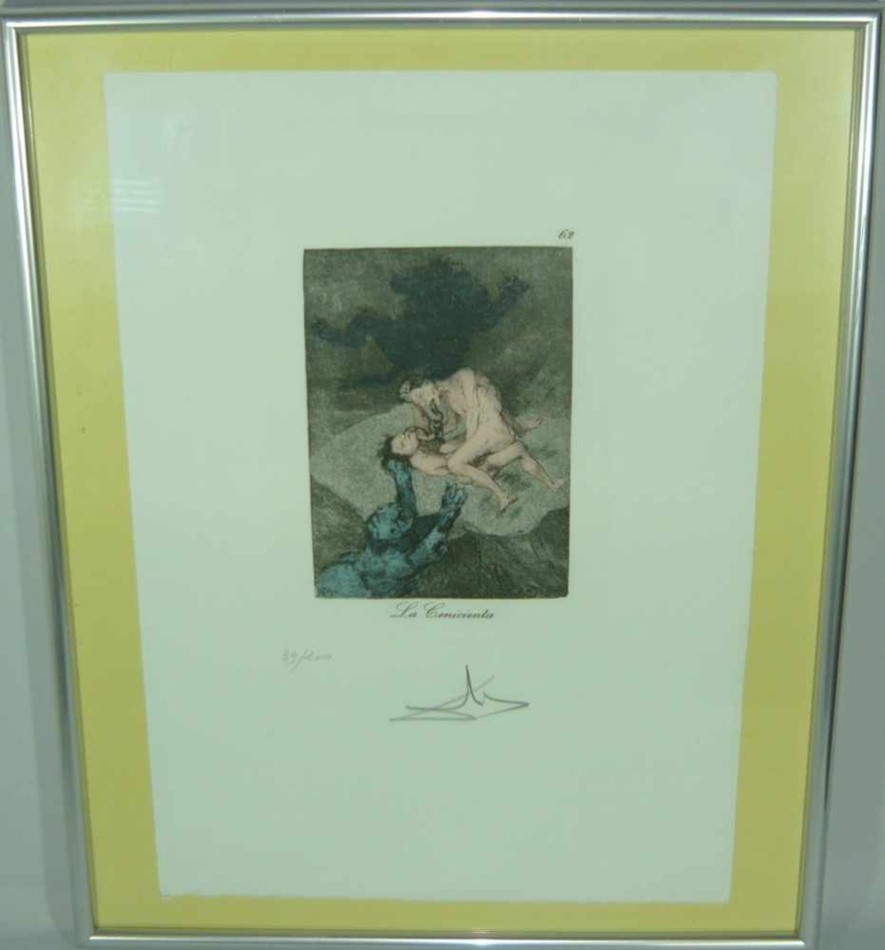 Salvador Dali (*1904, Figueres, Katalonien - 1989 ebd.). "La Cenicienta". Aus der Serie "Les