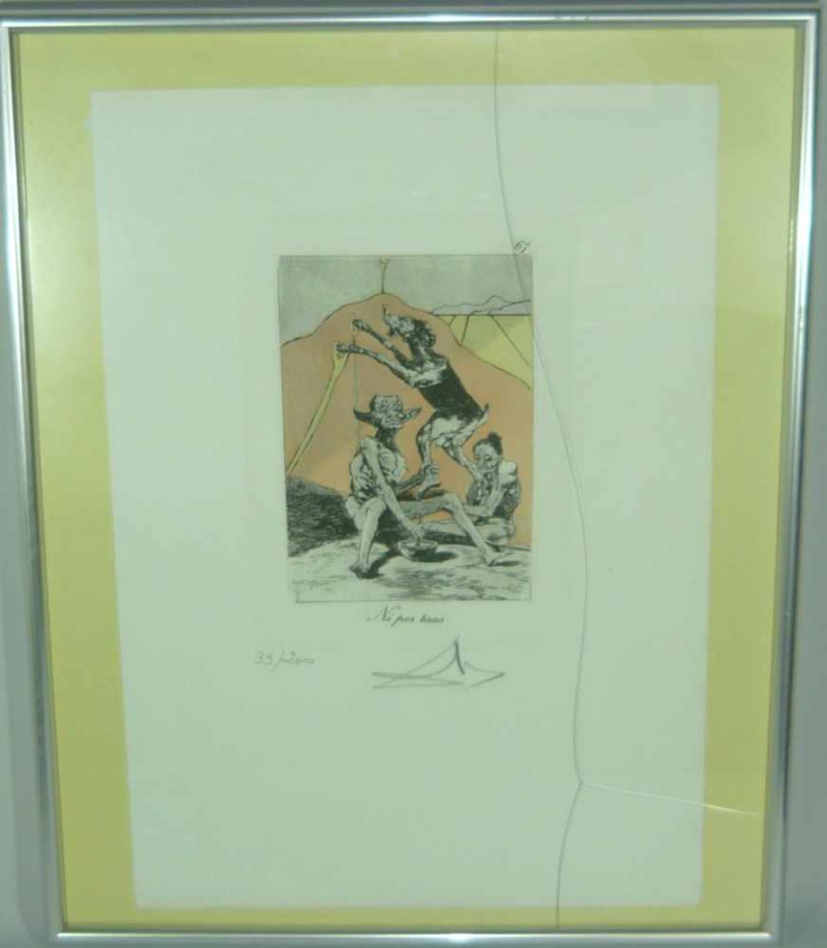 Salvador Dali (*1904, Figueres, Katalonien - 1989 ebd.). "Ni por ésas". Aus der Serie "Les