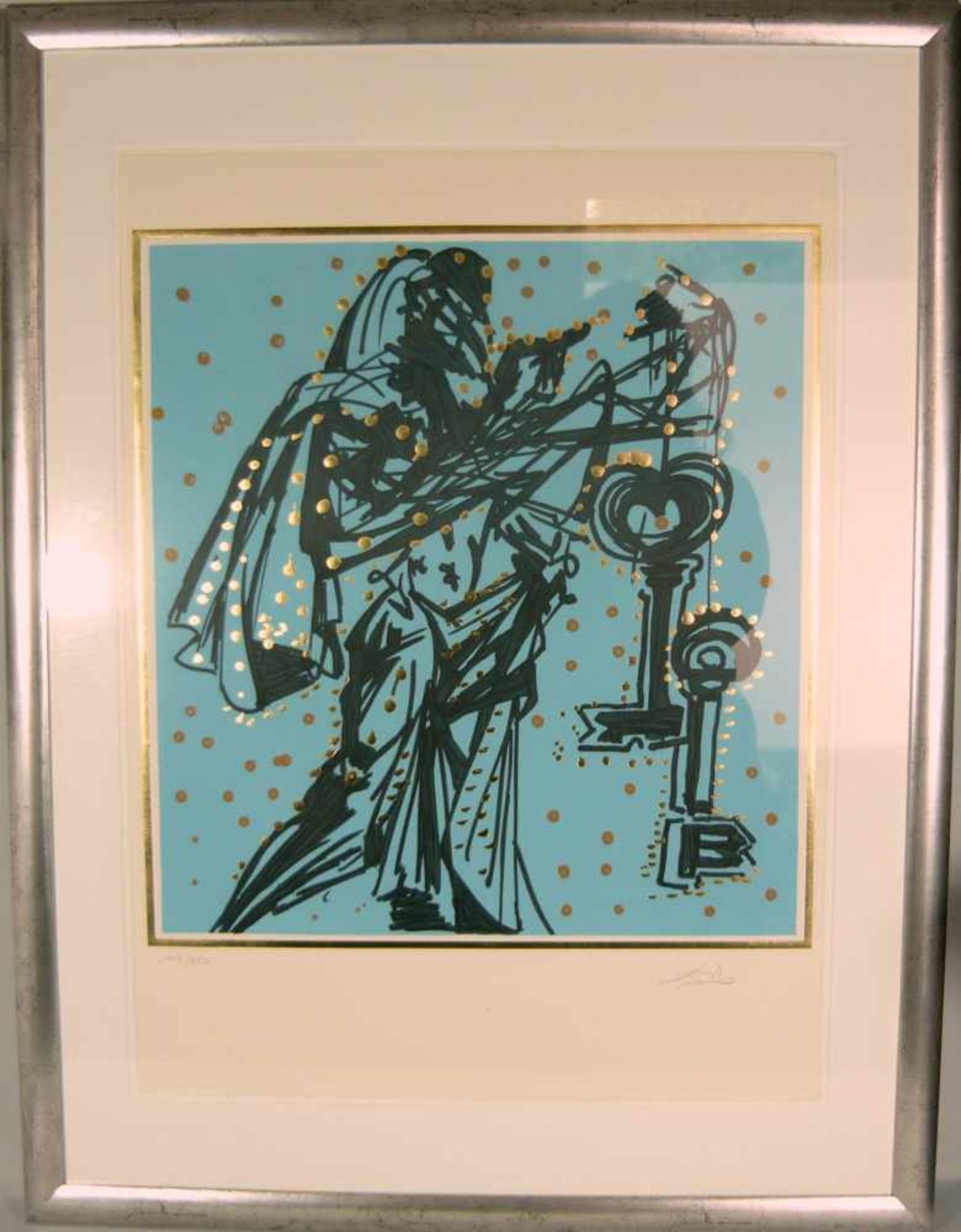 Salvador Dali (*1904, Figueres, Katalonien - 1989 ebd.). Apostel Petrus "Keeper of the Keys". Aus