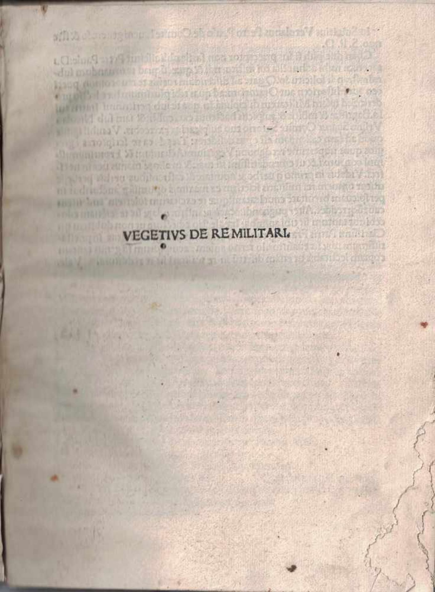 Scriptores rei militaris, sive Scriptores veteres de re miltari... Rom 1494, JohannesSulpitius - Bild 3 aus 3