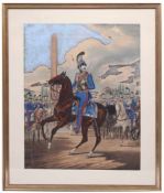 Kraus, Gustav. 1. H. 19. Jh.Kolorierte Lithografie. Prinz Karl von Bayern, Im Passepartout, unter