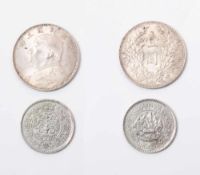 Dollar.Silber. China 1914. Gew. ca. 27 g. Ø 39 mm. Dazu thailändische Münze. Gew. ca 12g., Ø ca.