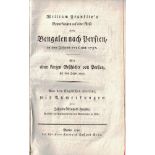 Bemerkungen auf einer Reise von Bengalen nach Persien, in den Jahren 1786 und 1787...Franklin,