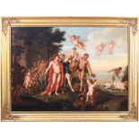 Frankreich, um 1780.Der Triumph des Bacchus und Ariadne. Öl/Lwd. H: 83,5 x 114,5 cm. Rahmen H: 102 x