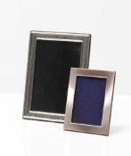 Zwei Fotorahmen.Silber. 925/800. H: 17 x 12 und 11 x 8,5 cm.