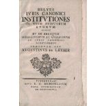 Breves iuris canonici institutiones in usum auditorum suorum edidit et de reliquiisgibellinorum...
