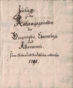 Zusätze zu den Anfangsgründen der Geographie, Chronologie und Astronomie. Zum Gebrauch derSchulen