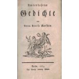 Auserlesene Gedichte von Anna Louisa Karschin... 1764, Karschin, Anna Louisa.