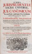 Pichler. Vitus. Jus. Canonicum.Summa Jurisprudentiae Sacre Universae Seu Jus Canonicum., Secundium